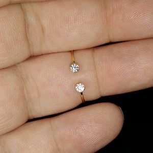 14K Diamond Stacking Ring